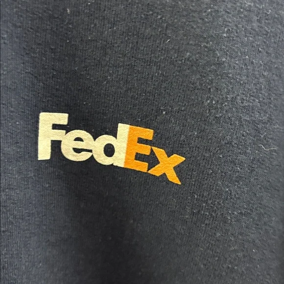 FedEx Navy Blue Pullover Sweatshirt Men’s Size XL Employee Crewneck Worker - Picture 4 of 6